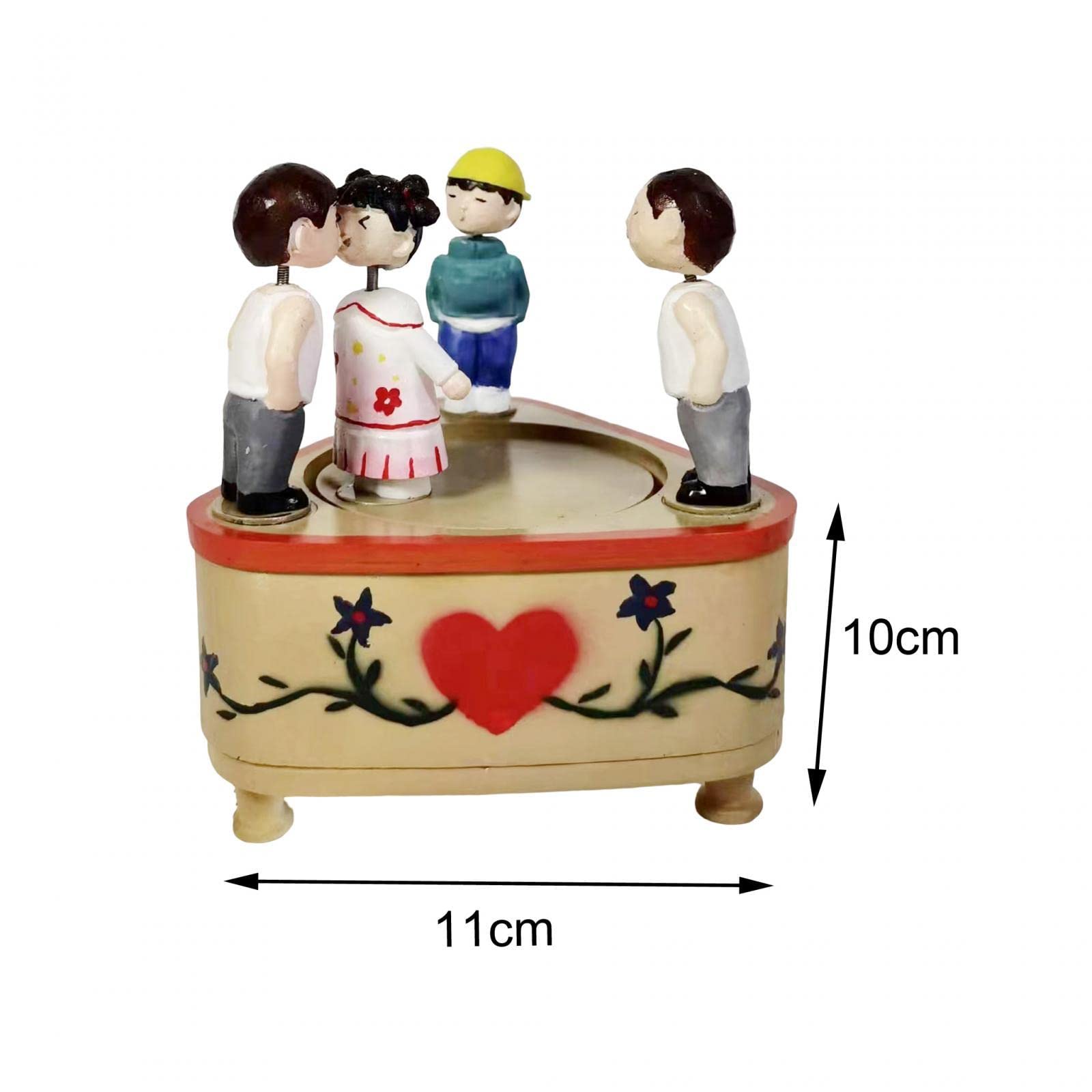 Creative Triangle Kiss Rotating Music Box