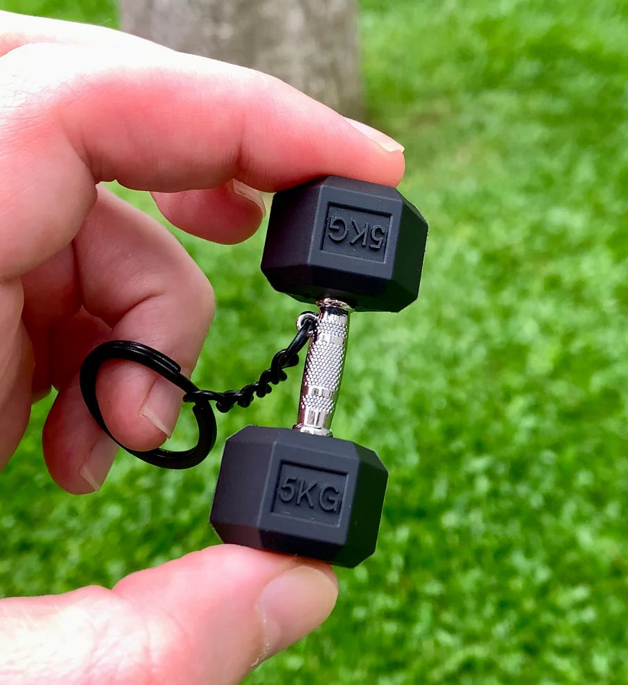 Dumbbell Keychain
