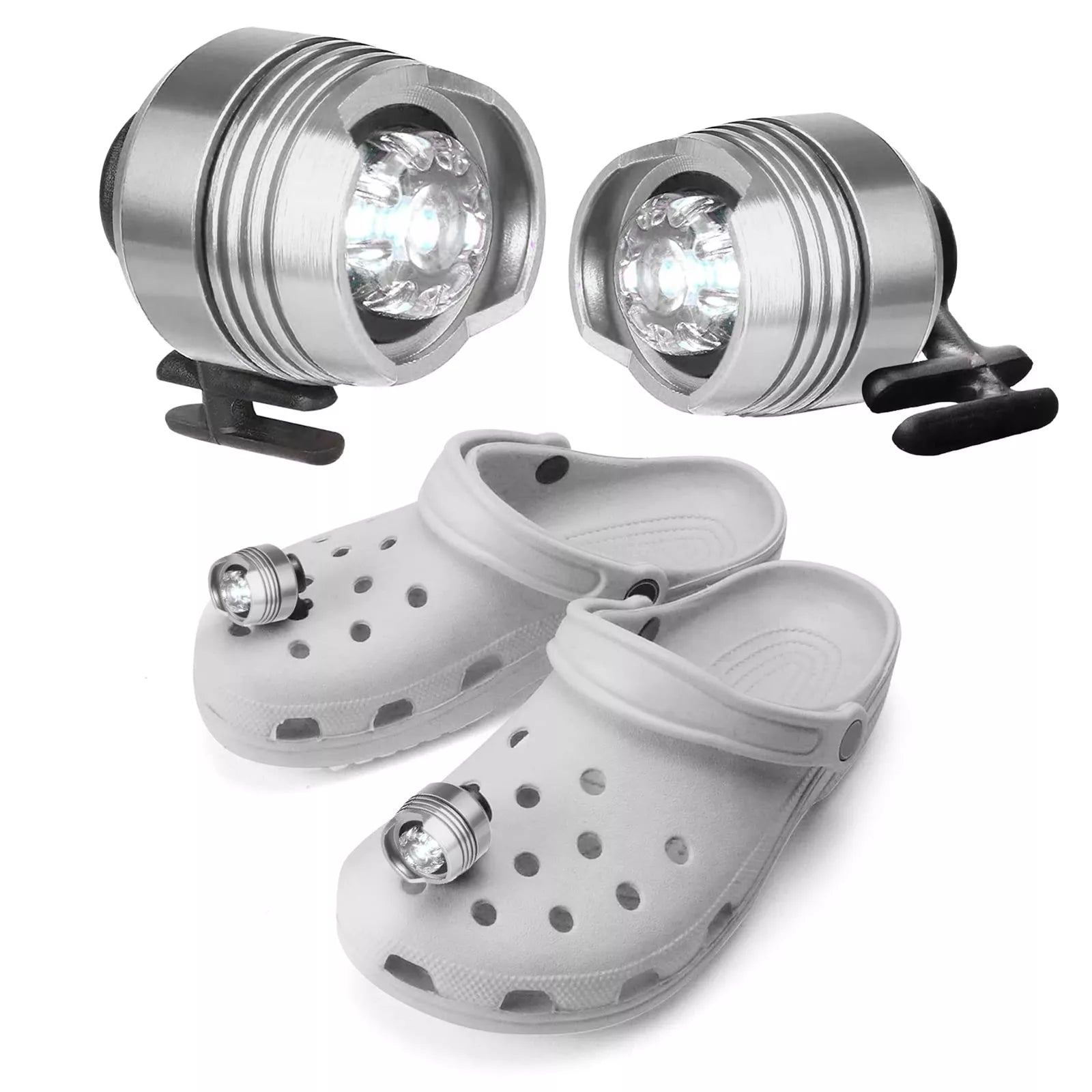 Croc Lights | Waterproof  Headlamp for Crocs - Illuminate Your Steps in Style!