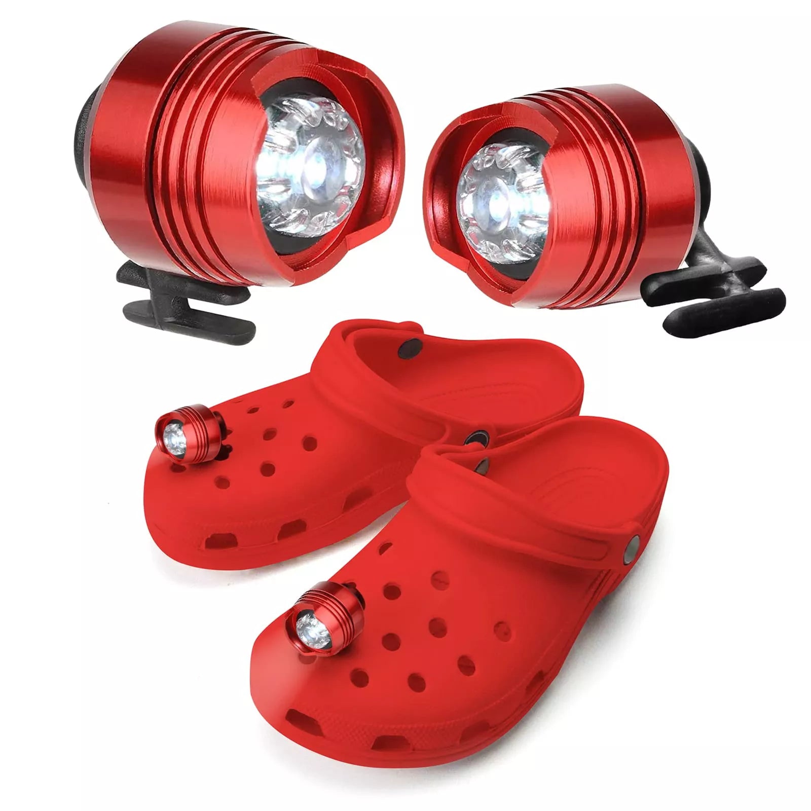 Croc Lights | Waterproof  Headlamp for Crocs - Illuminate Your Steps in Style!