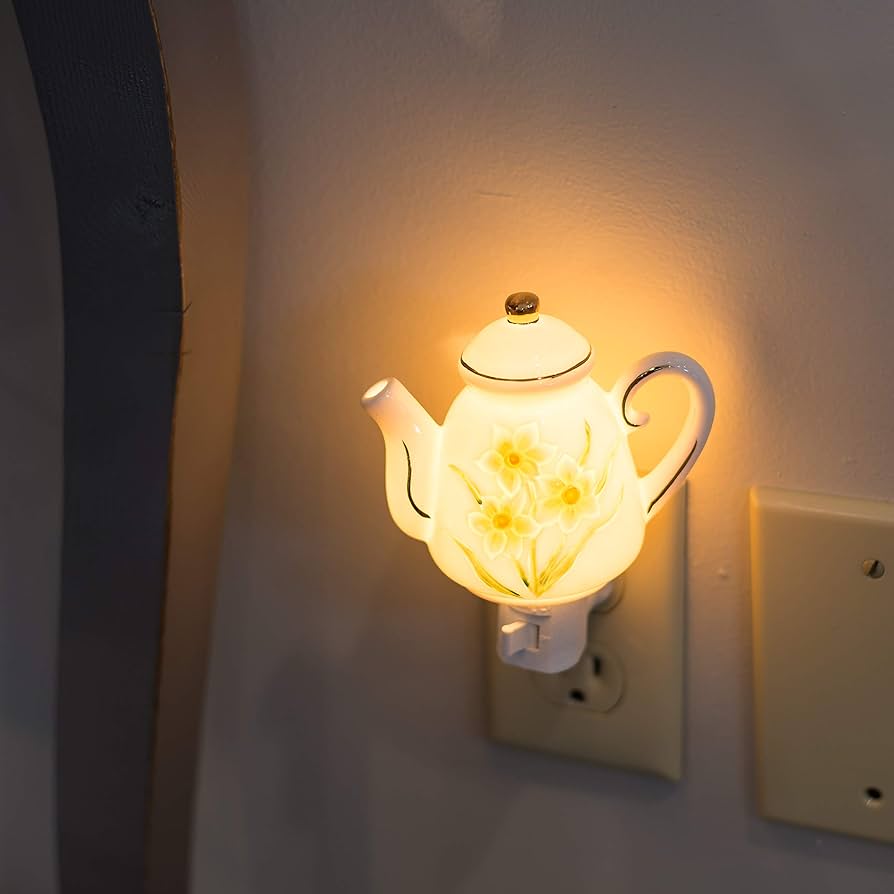 Mini Teapot Wall Plug-in Night Light