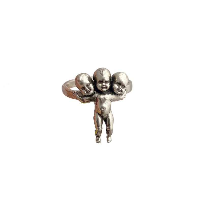 Three Headed Baby Ring