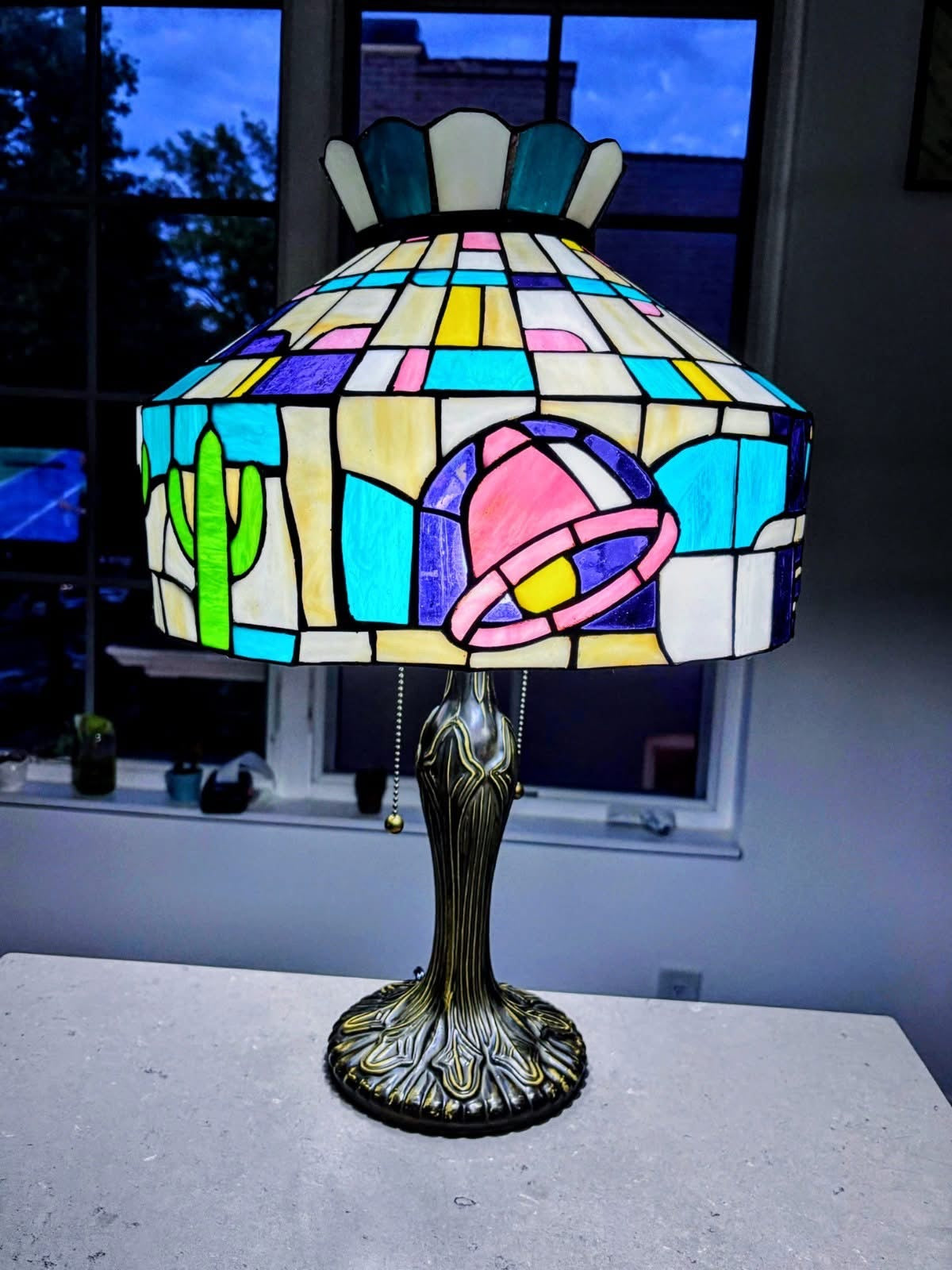 Taco Bell- Stained Glass Lamp