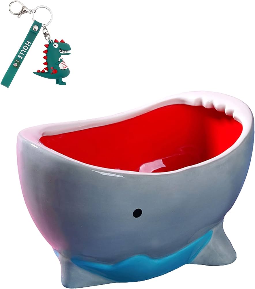 3D Shark Attack Bowl Ceramic