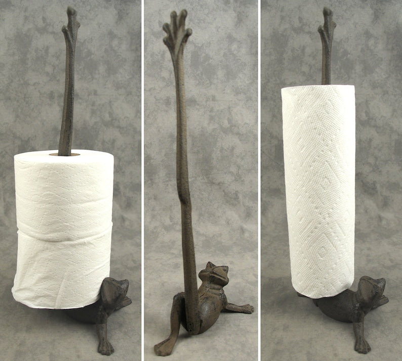 Long Leg Frog Paper Towel Holder