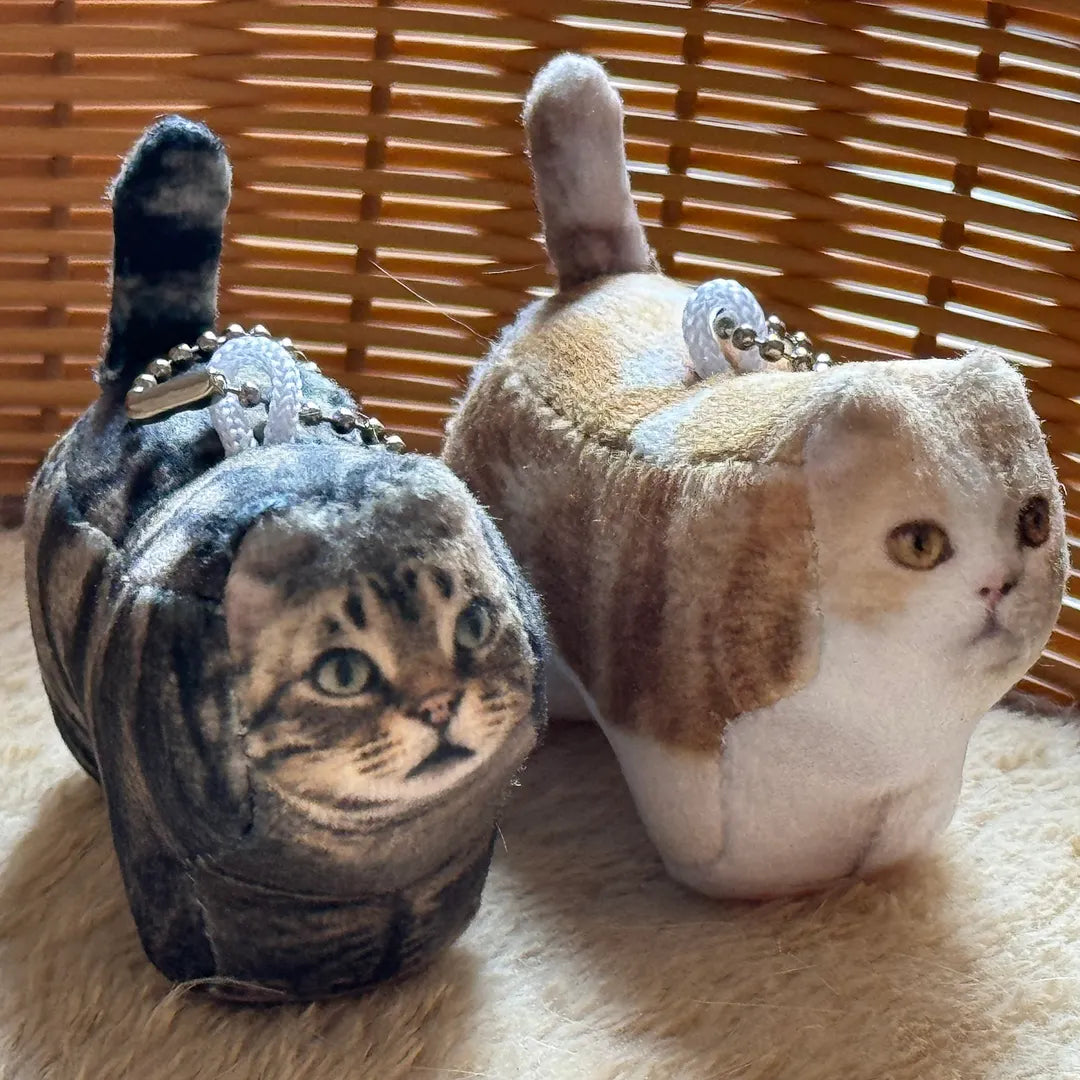 CUSTOMIZED PET HANDMADE SQUARE PLUSHIE KEYCHAIN