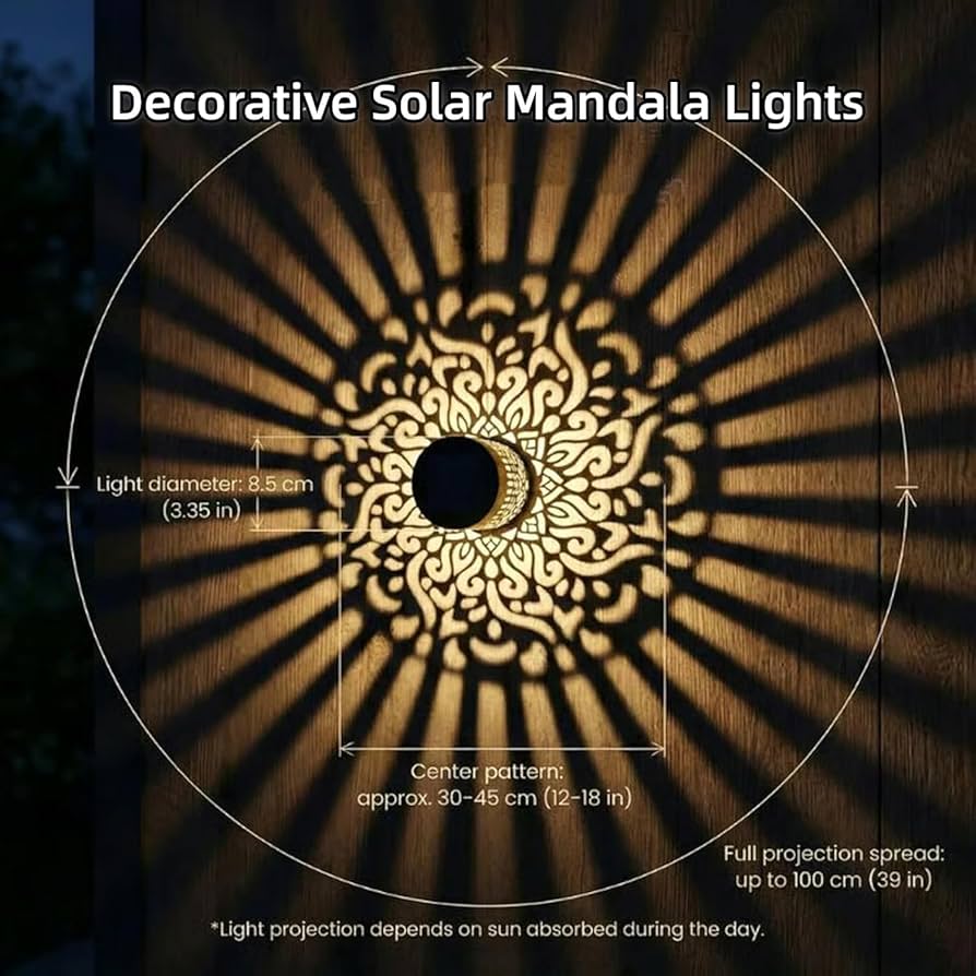 SOLAR MANDALA WALL LIGHT