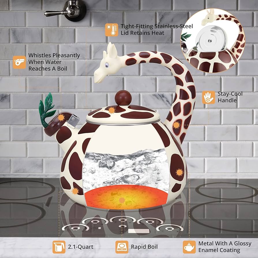 Giraffe Whistling Tea Kettle