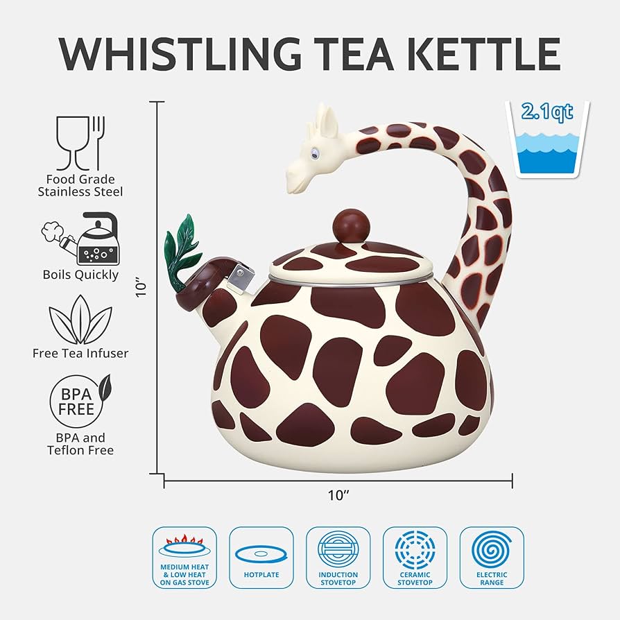 Giraffe Whistling Tea Kettle