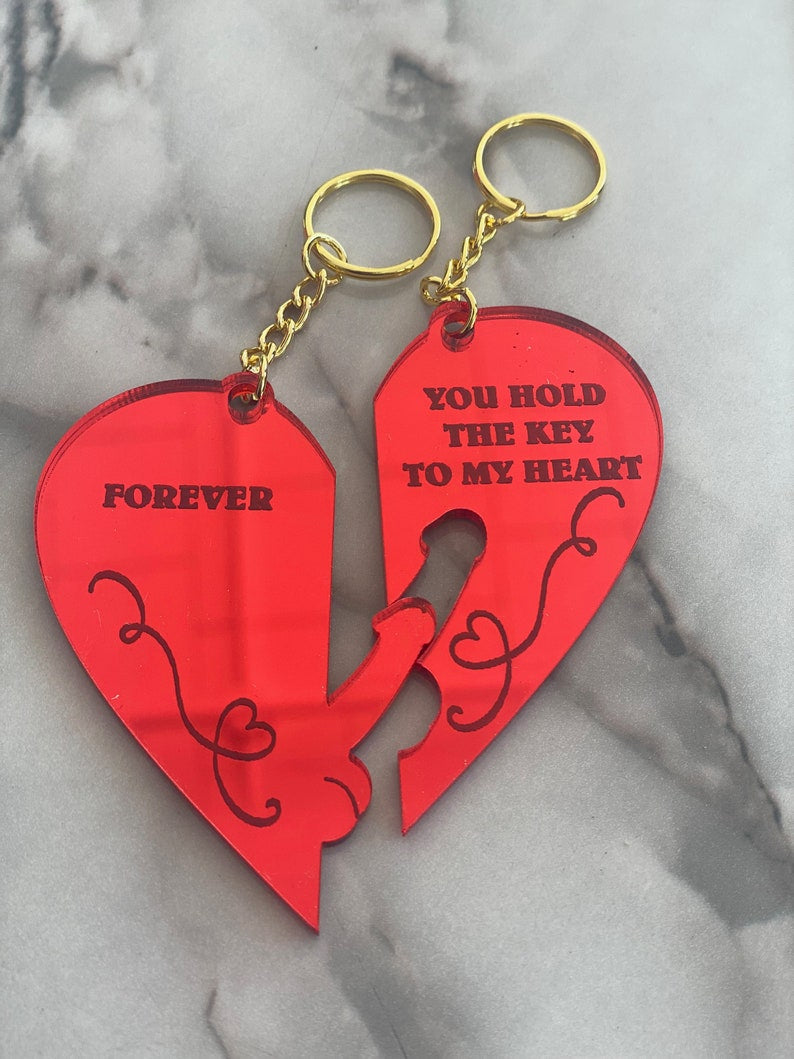 Key to my Heart Keychain Set