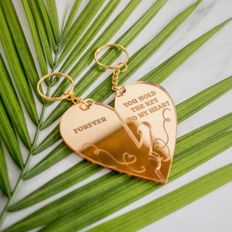 Key to my Heart Keychain Set
