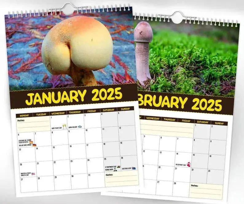 World's Greatest Mushrooms 2025 Calendar Trendslana