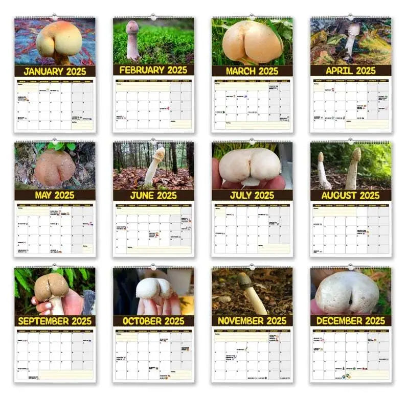 World's Greatest Mushrooms 2025 Calendar Trendslana