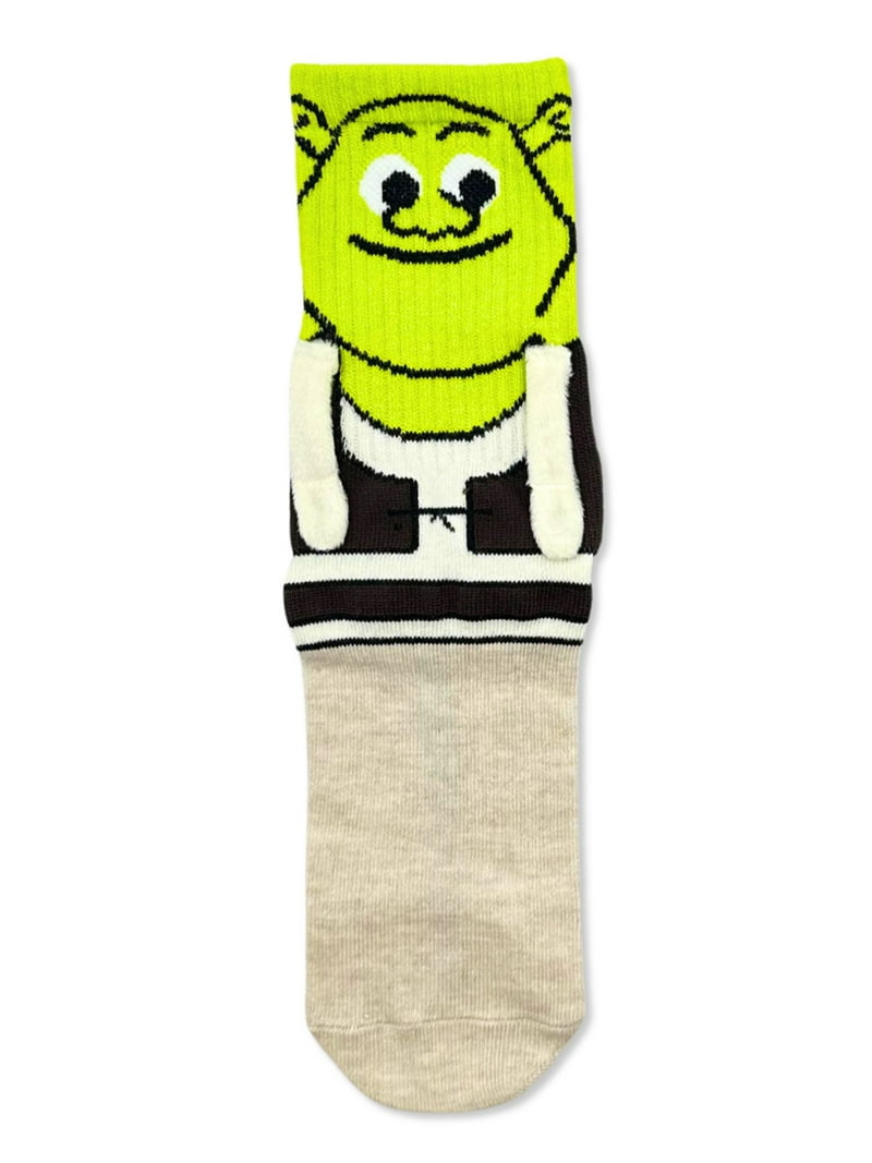 Shrek and Fiona mid-crew socks