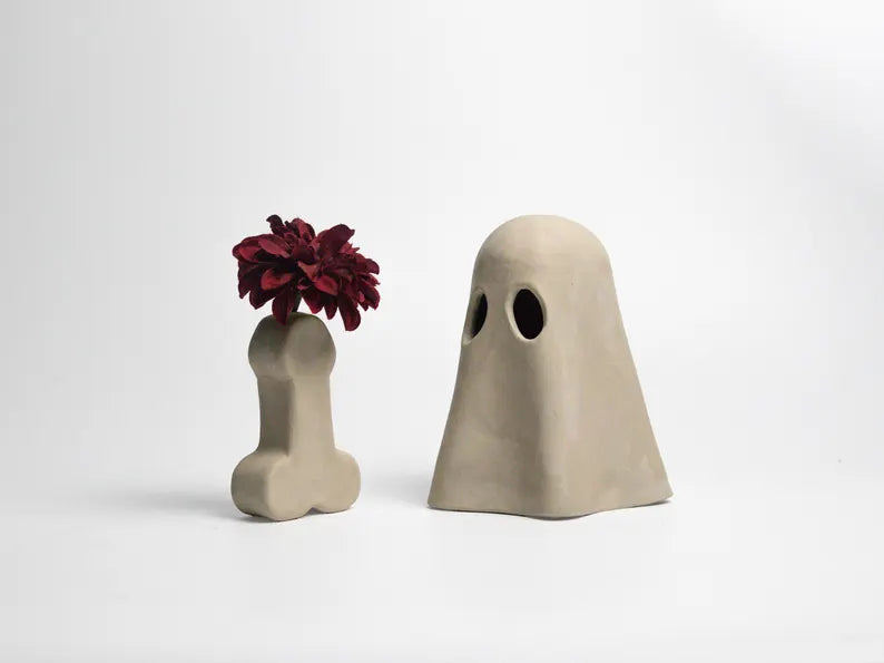 Surprise Weenie Halloween Ghost Pottery
