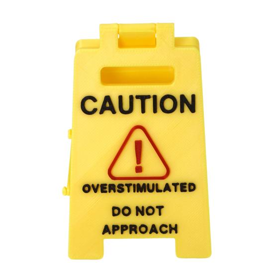Funny Mini Caution Sign