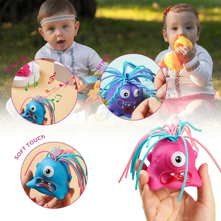 Fun Hair Pulling Fidget Screaming Monster Toys