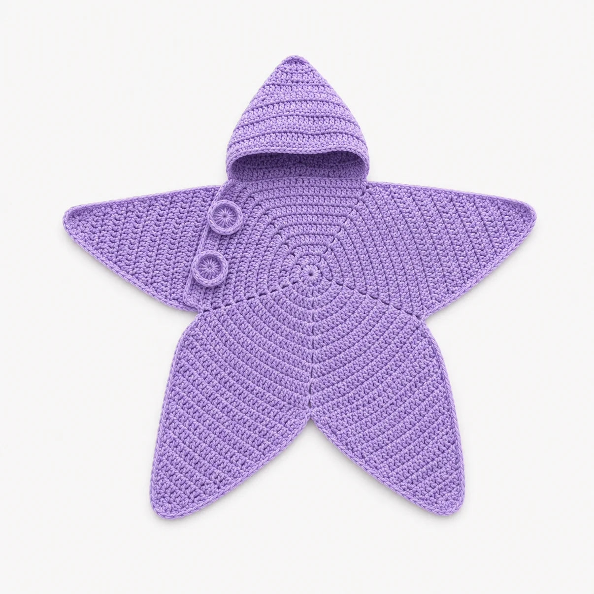 Star Hooded Baby Knit Wrap