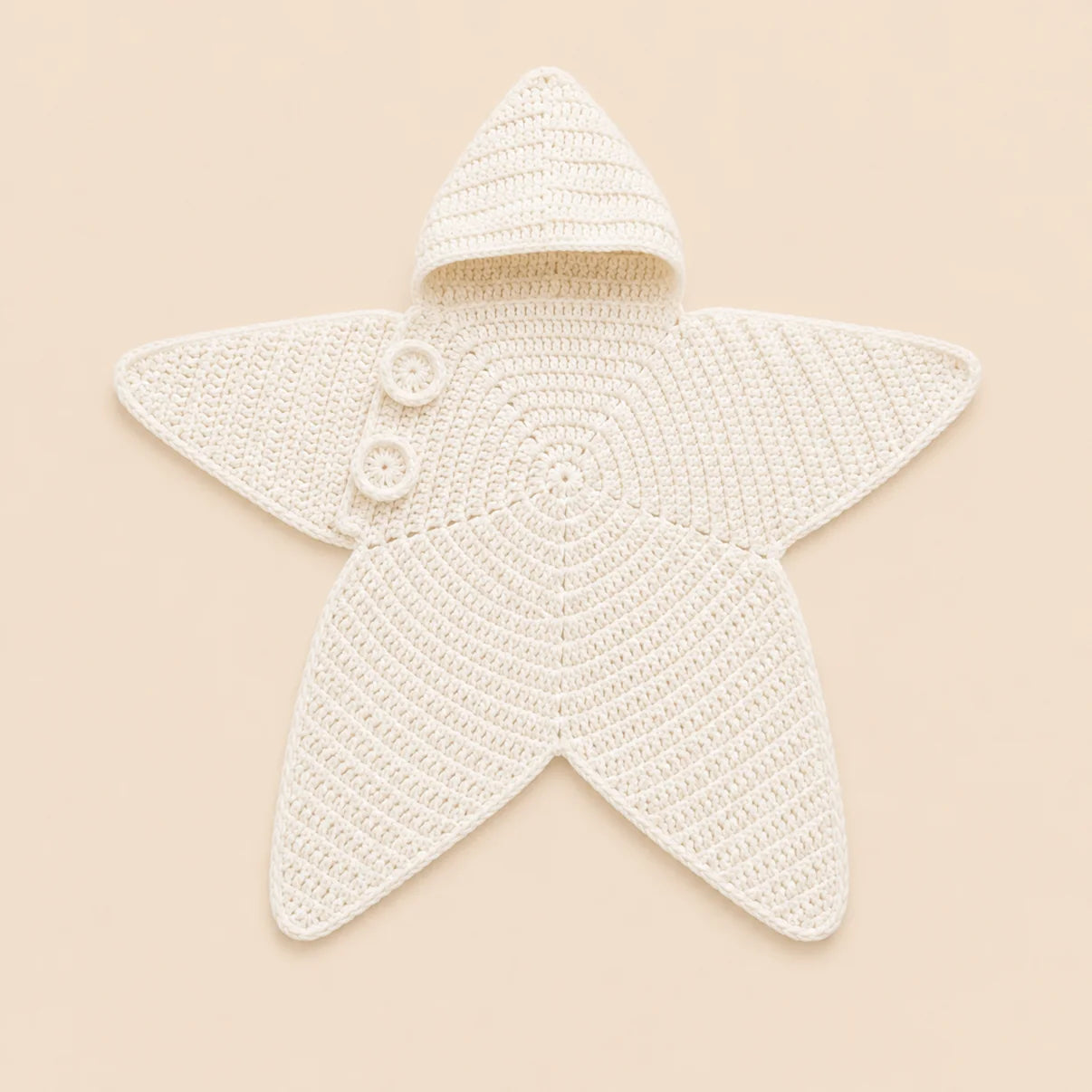 Star Hooded Baby Knit Wrap