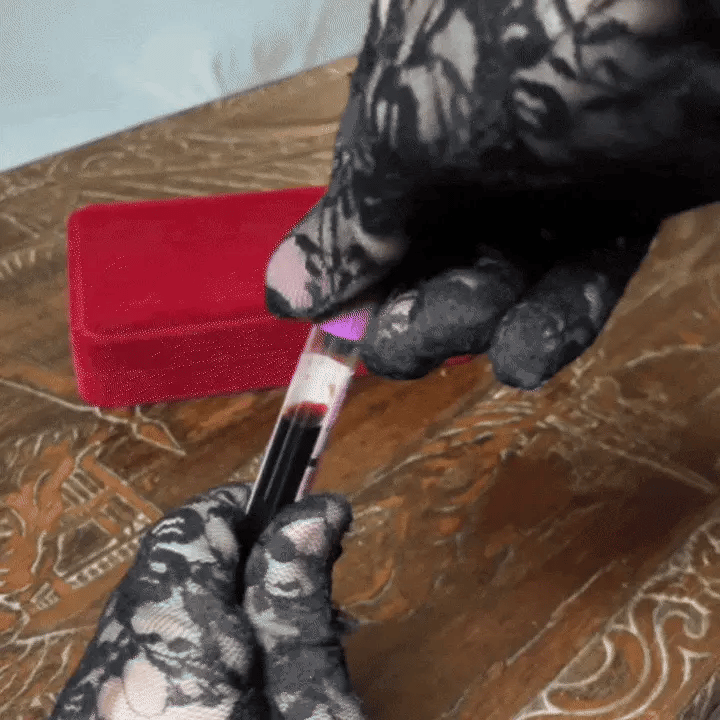 Eternity Heart Blood Vial Necklace