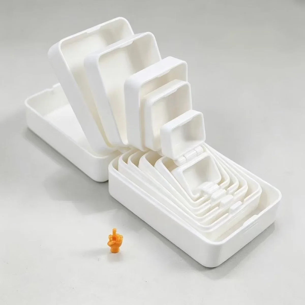 7-Layer 3D Printed Nesting Surprise Box with Hidden Middle Finger