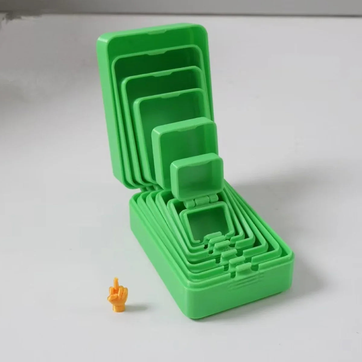 7-Layer 3D Printed Nesting Surprise Box with Hidden Middle Finger