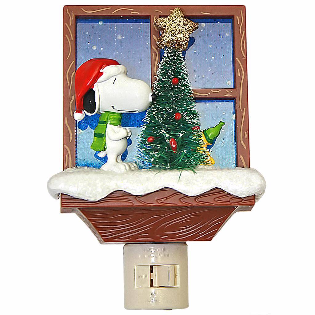 Snoopy Christmas Figurine Night Light