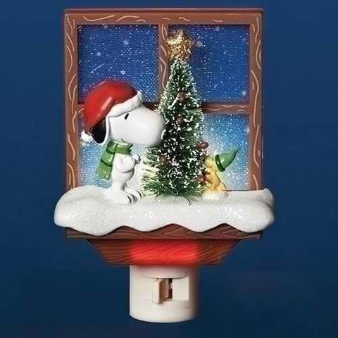 Snoopy Christmas Figurine Night Light