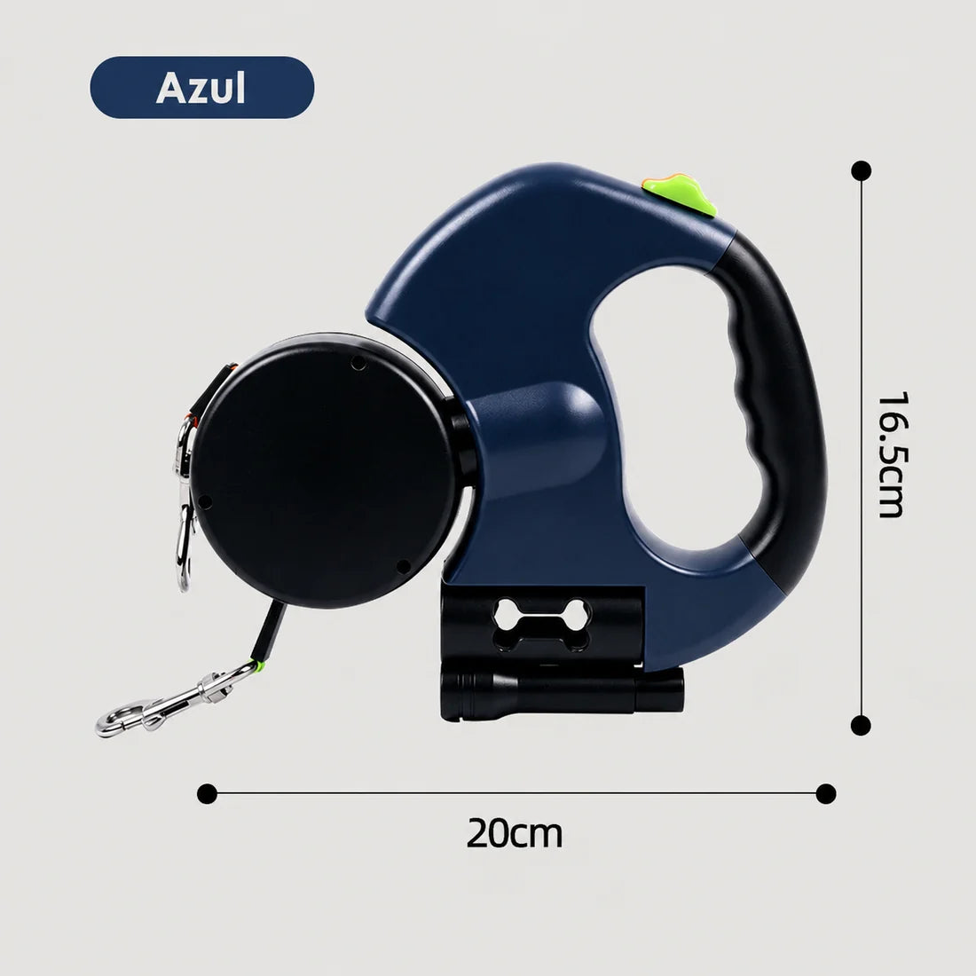 3-in-1 dual retractable dog leash