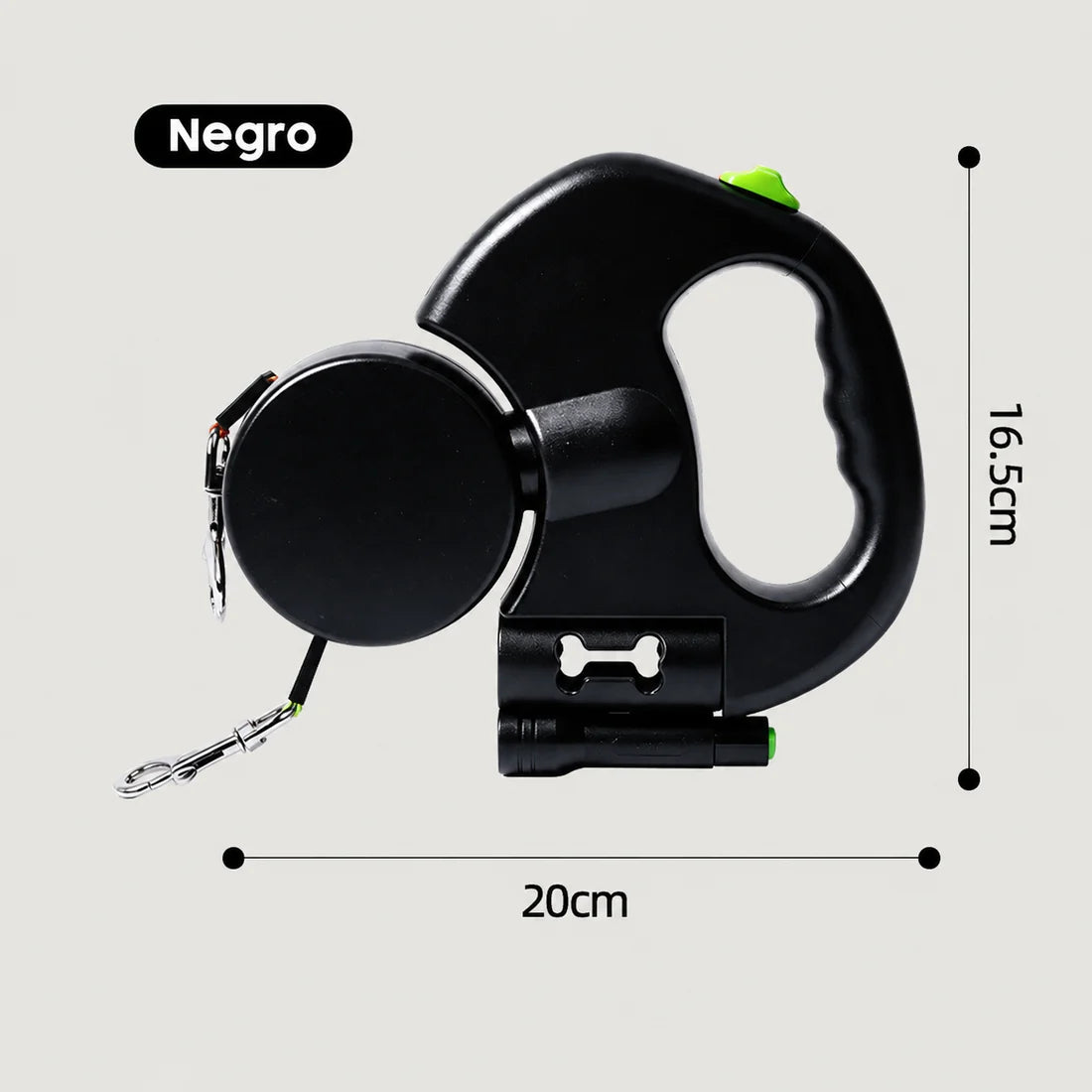 3-in-1 dual retractable dog leash
