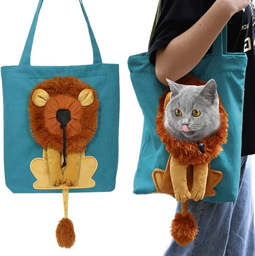 Lion Shaped Cat Carrier Bag