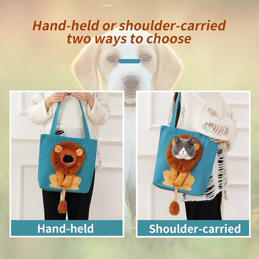 Lion Shaped Cat Carrier Bag
