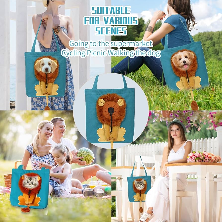 Lion Shaped Cat Carrier Bag