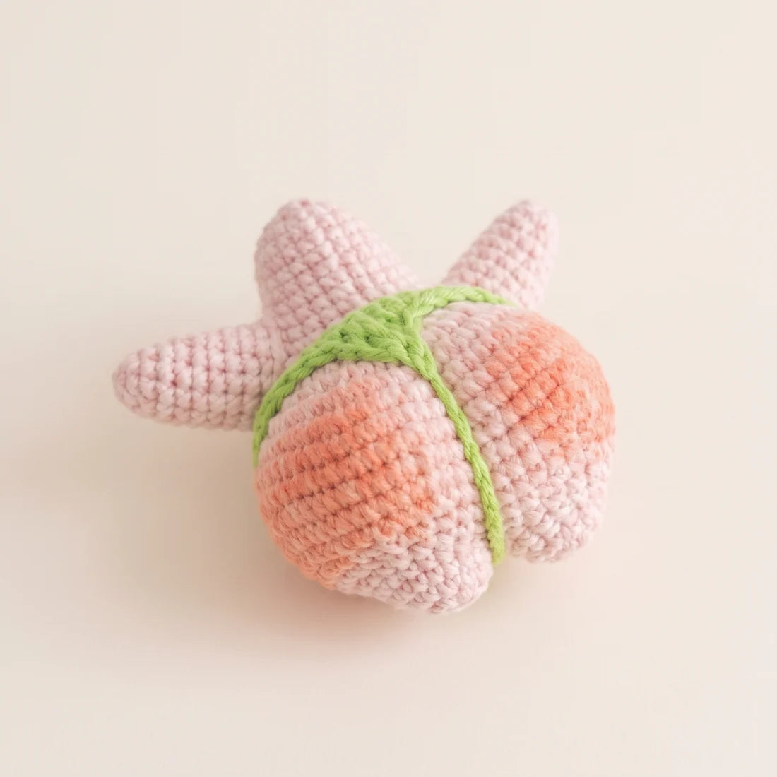 Patric Star Crochet Keychain