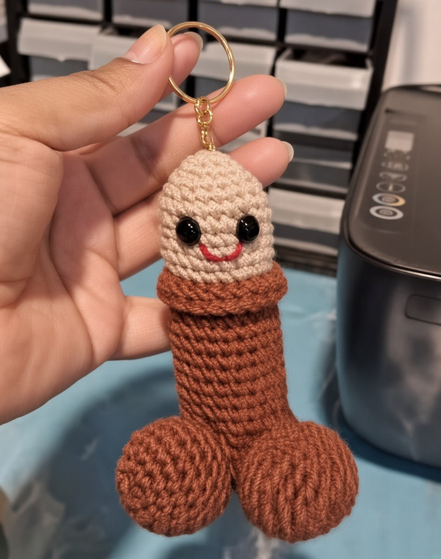 Crochet Willy Keychain
