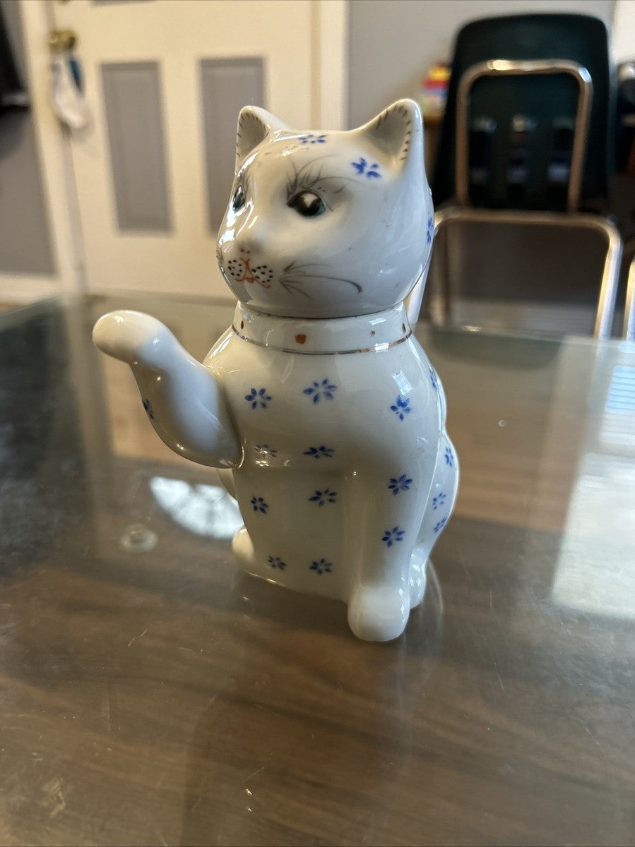 Porcelain Kitty Cat Tea Pot