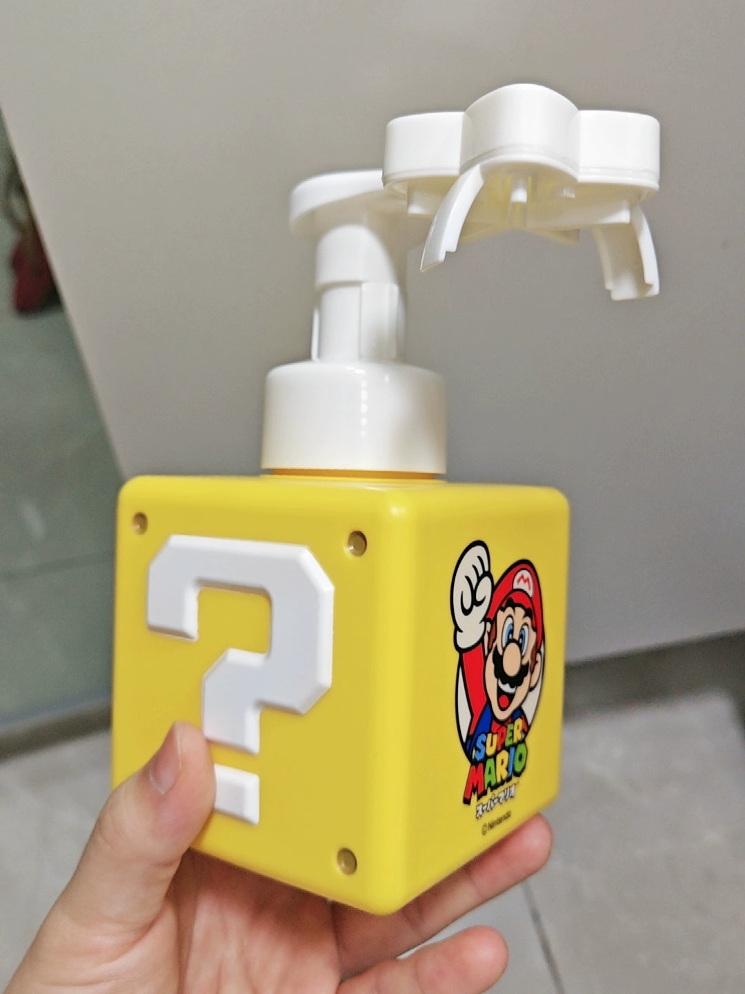 Mario hand sanitizer bottle