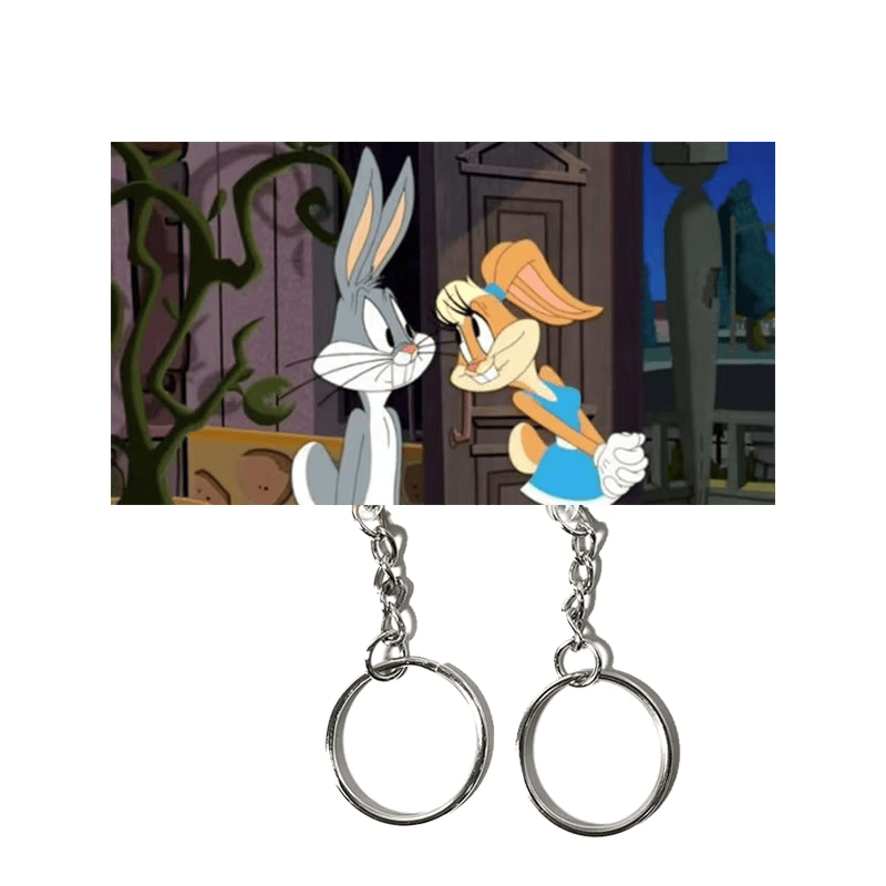 Bugs Bunny and Lola Bunny Keychain