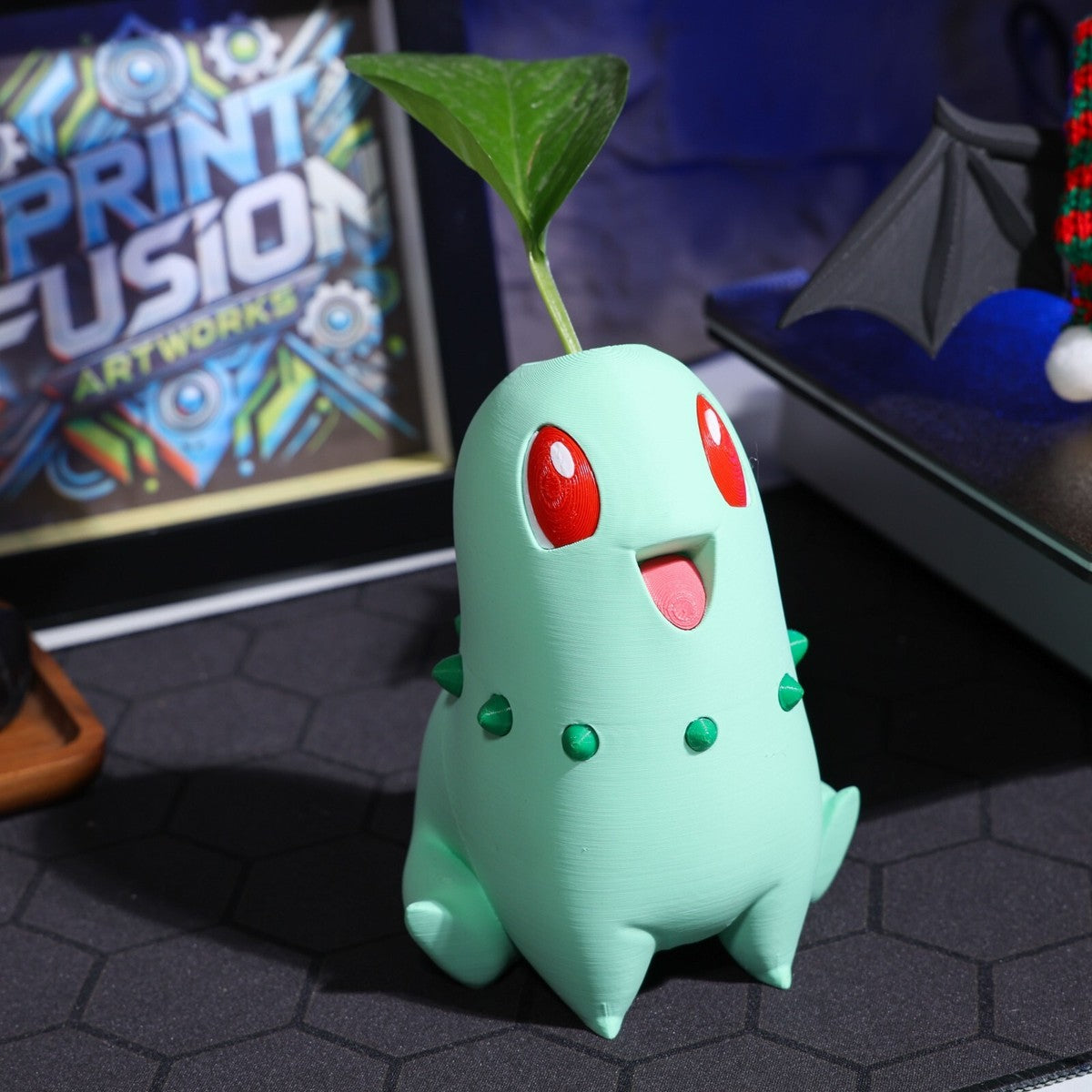 3D Chikorita Pokemon Kawaii Planter