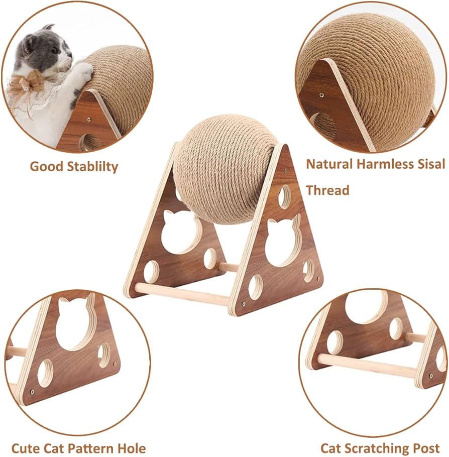 Cat Scratching Ball