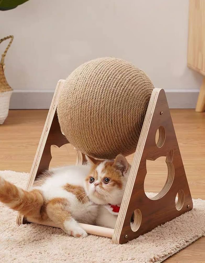 Cat Scratching Ball