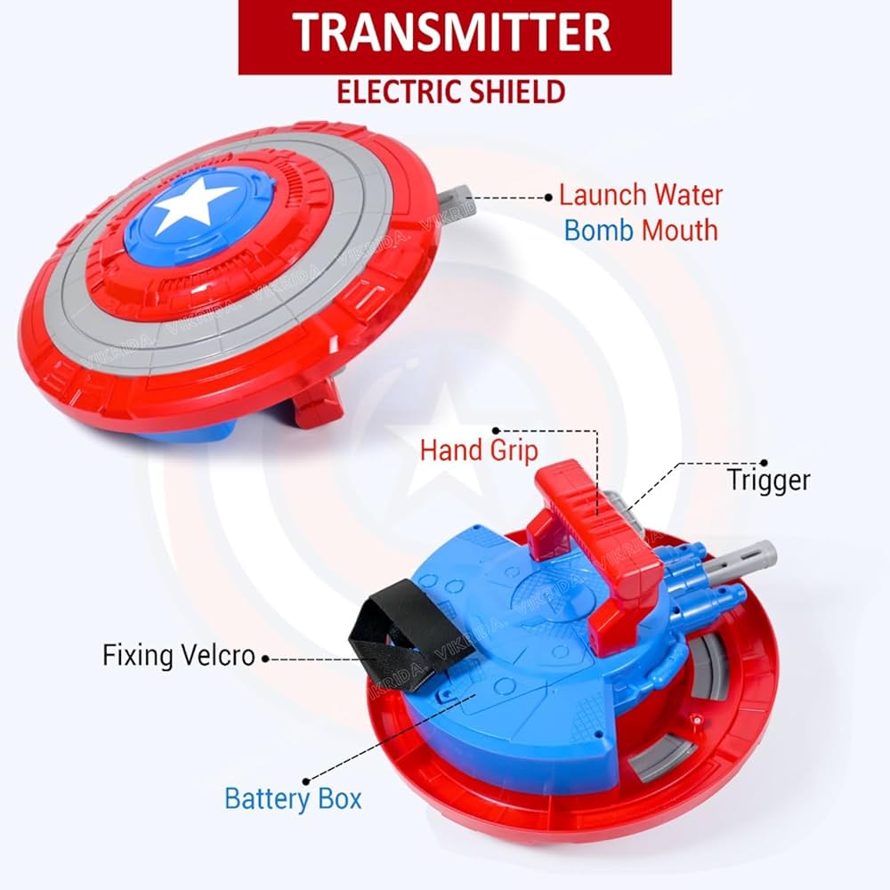 Marvel Captain America Blaster Reveal Shield