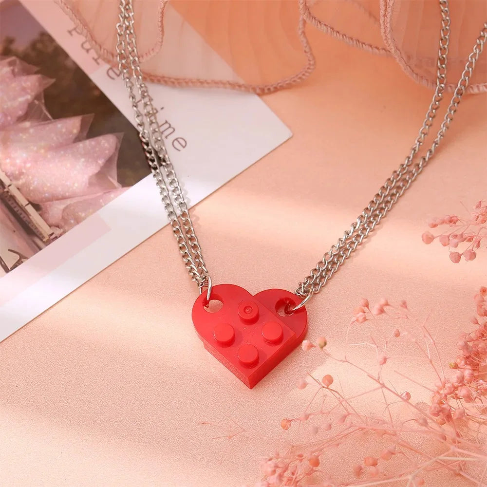 HEART BLOCK NECKLACE