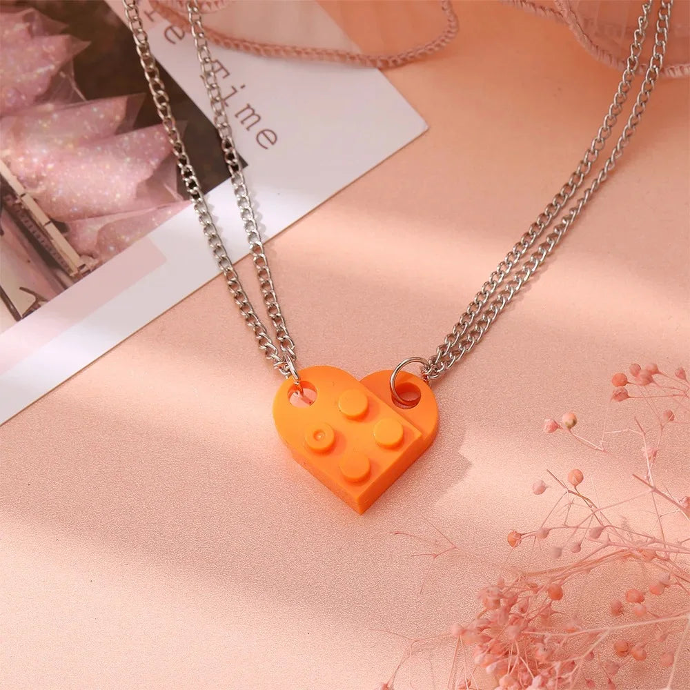 HEART BLOCK NECKLACE