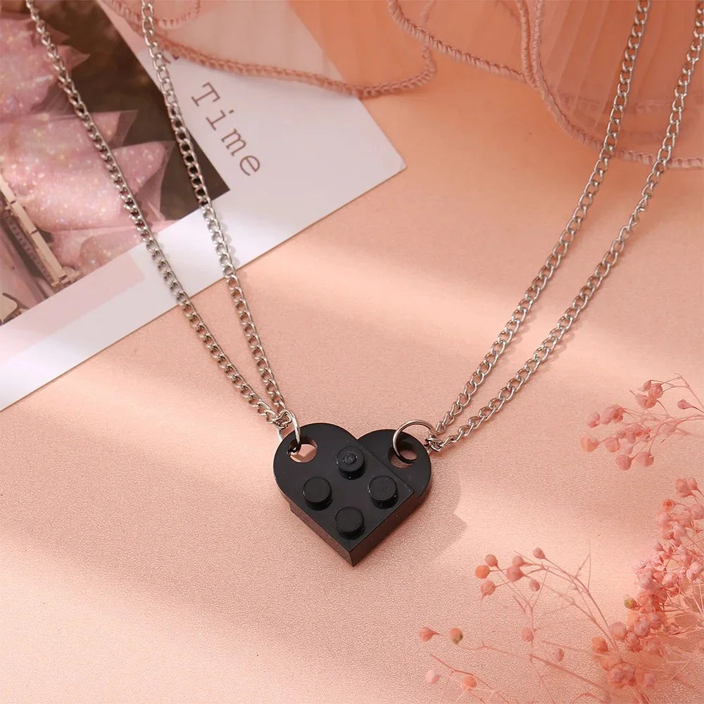 HEART BLOCK NECKLACE