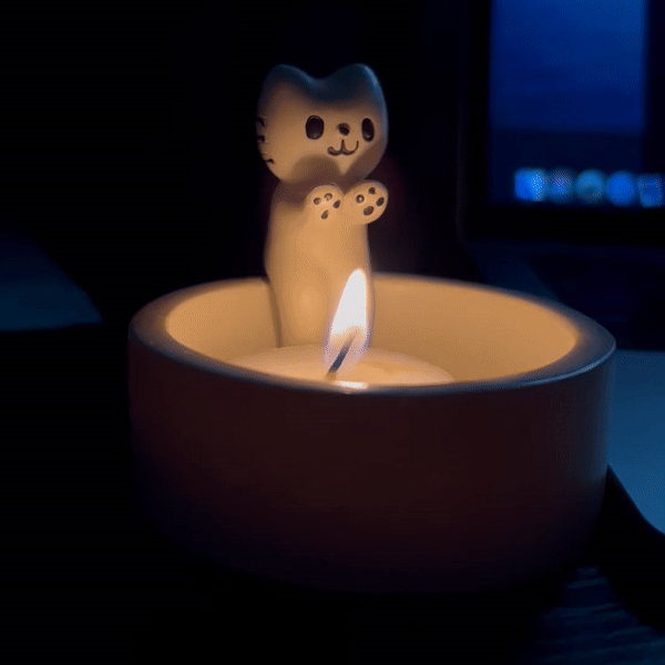 Kitten Candle Holder