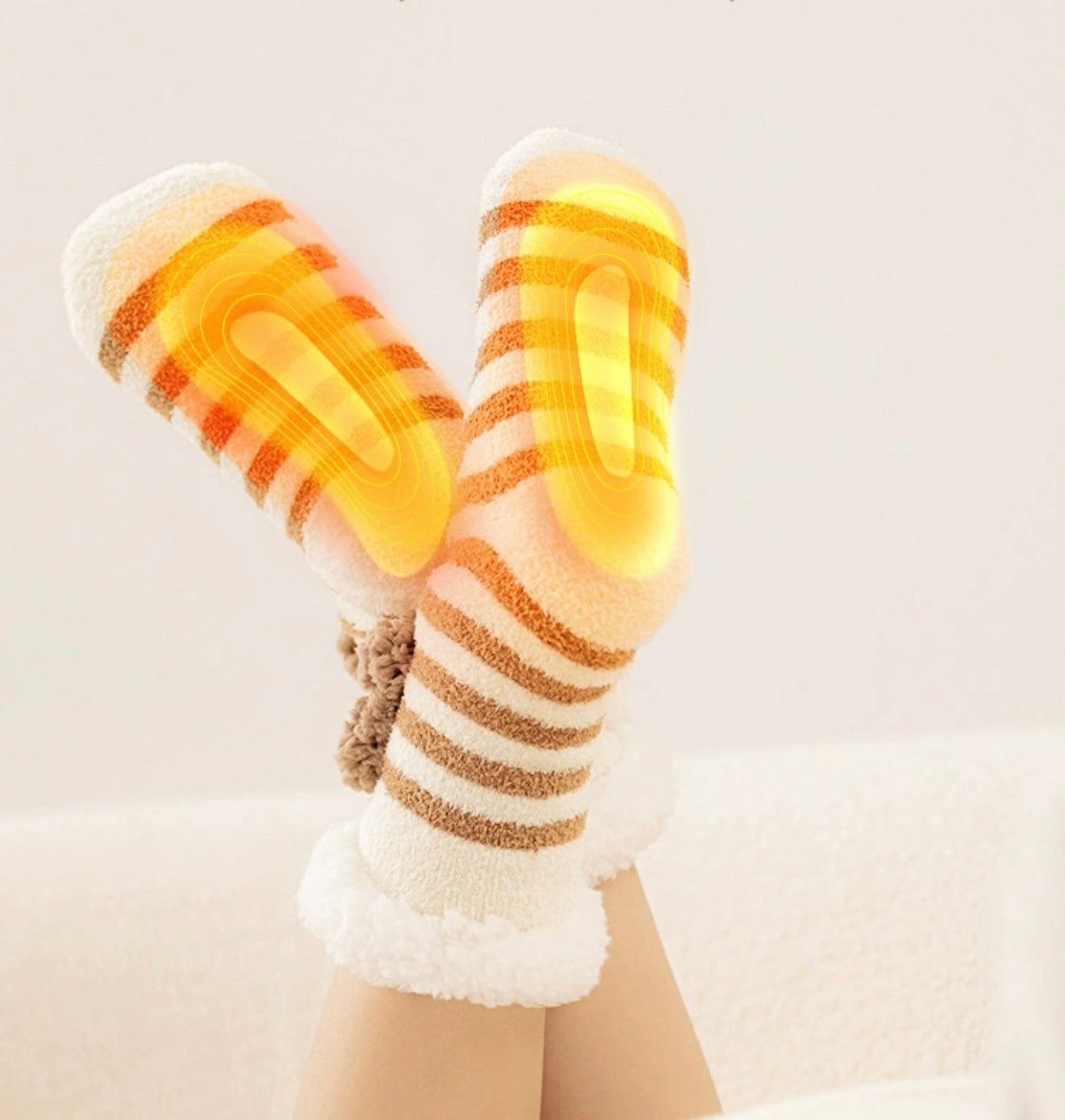 Fuzzy Electric Heated Socks