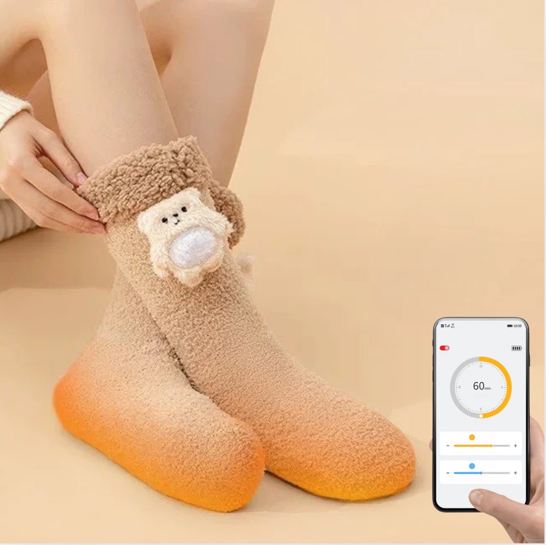 Fuzzy Electric Heated Socks