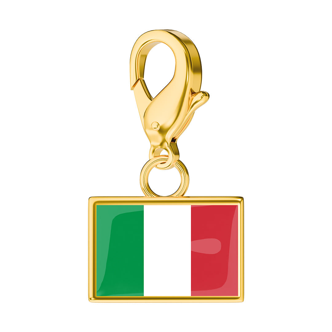 FLAG & MAP CHARMS SET