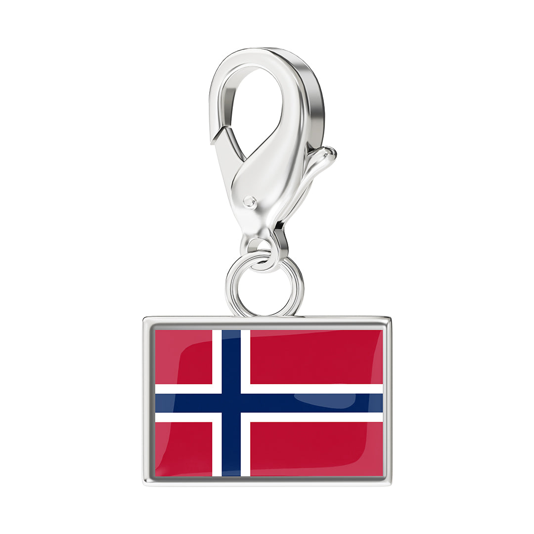 FLAG & MAP CHARMS SET